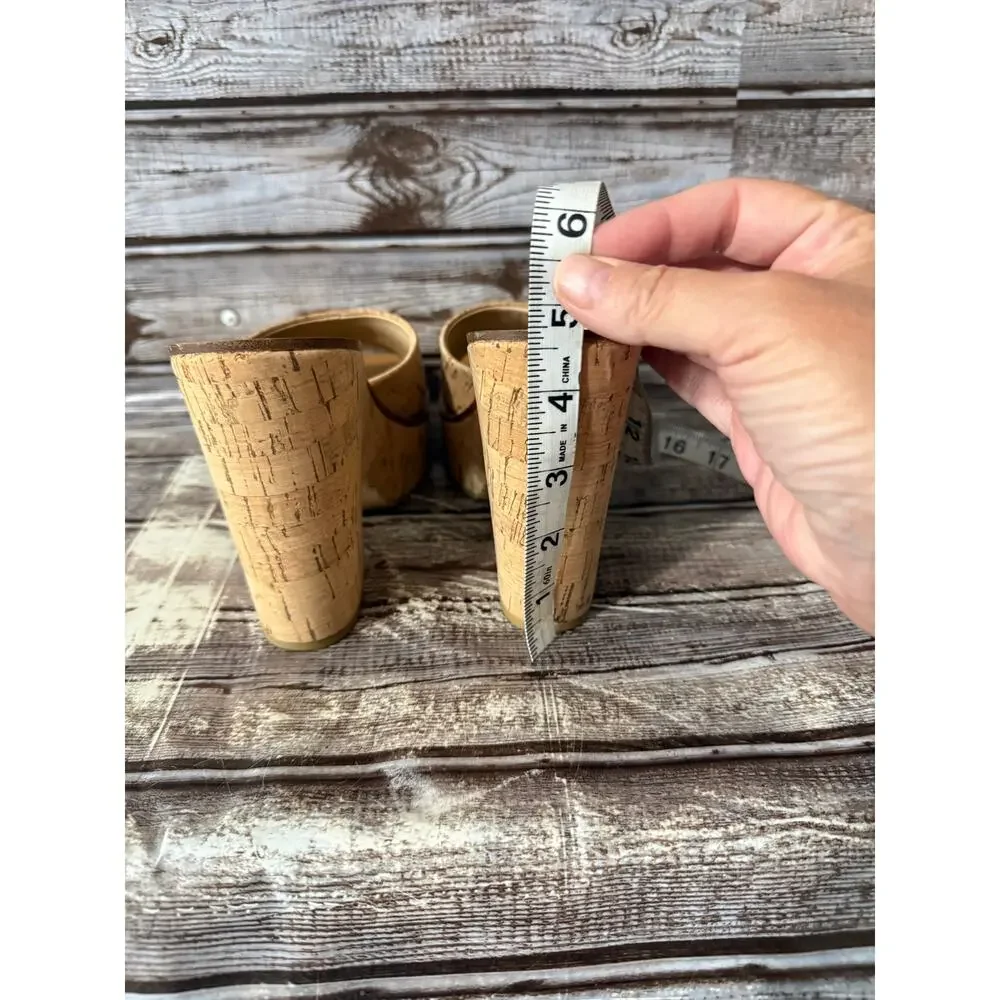 Veronica Beard Paulita Cork Wedges Size 5.5
